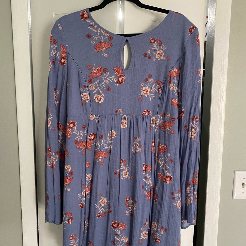 Juniors X-LaRGE ONEHART Blue Foral Dress